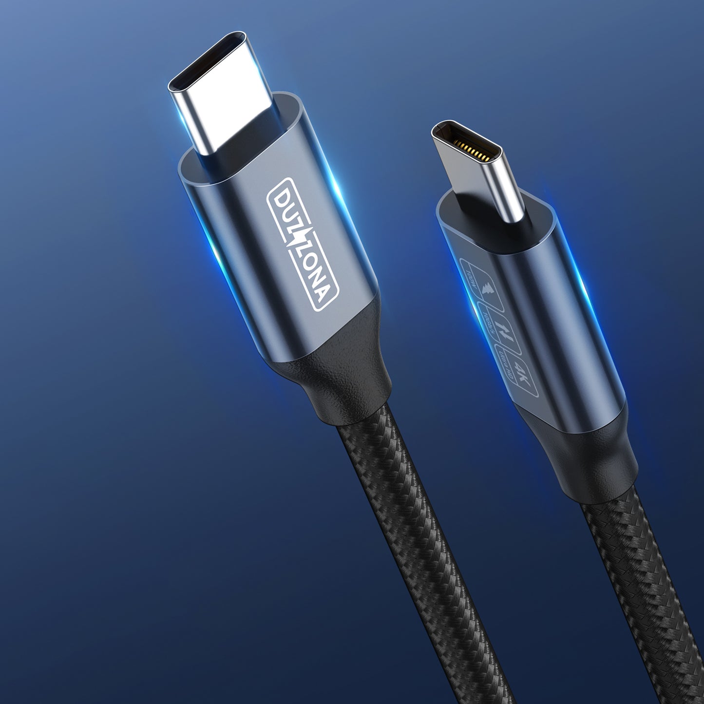 100W 10Gbps 4K USB-C to USB-C Cable